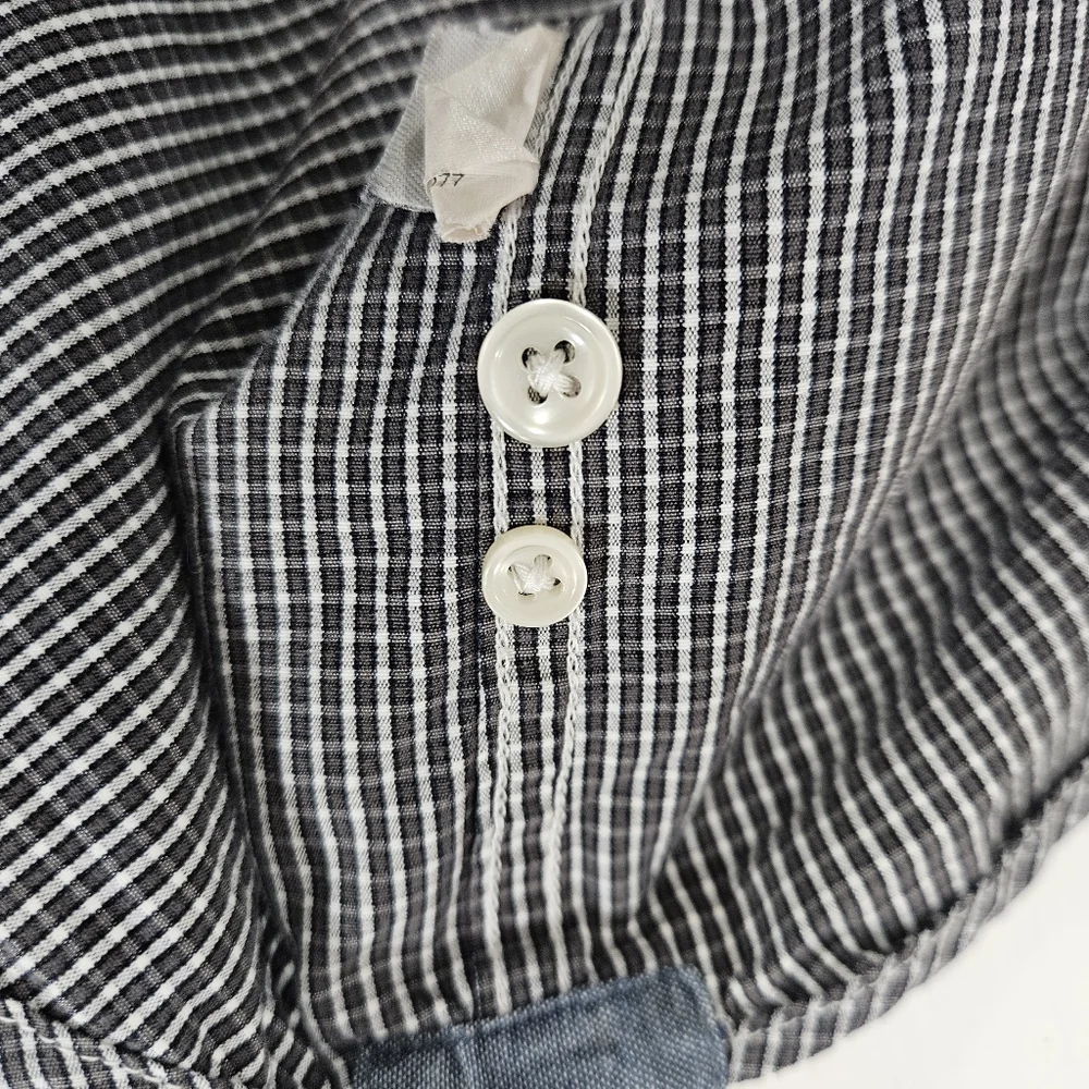 J. Crew Blue Plaid Button Down Shirt Mens Size Large